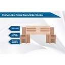 Ver imagem 5 de Cabeceira Cama Box Madeirado Casal Triunfo C/ 2 Mesas e 2 Gavetas Cafe Touch - Demóbile