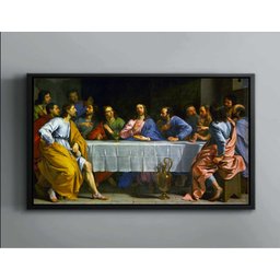 Quadro Decorativo Canvas Filete Santa Ceia Apóstolos Jesus Cristo Gg 05 - 4