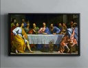 Ver imagem 4 de Quadro Decorativo Canvas Filete Santa Ceia Apóstolos Jesus Cristo Gg 05
