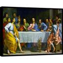 Ver imagem 1 de Quadro Decorativo Canvas Filete Santa Ceia Apóstolos Jesus Cristo Gg 05