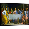 Quadro Decorativo Canvas Filete Santa Ceia Apóstolos Jesus Cristo Gg 05 - 1