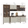 Cozinha Modulada Completa Fidelitá Lisboa 5 Peças 260cm 13 Portas 3 Gavetas com Tampo - 4