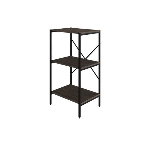 Estante com 3 Prateleiras 84x45x33cm Tub Tueh843 Nogal Est.preta