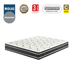 Colchão Solteiro Molas Ensacadas 188x88x24 - 1