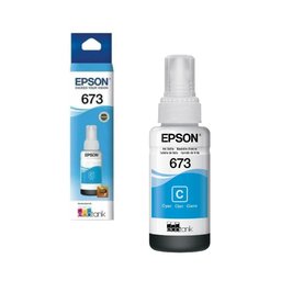 Tinta Epson Original 673 T673 T673120 Ciano L800 L810 L1800 L805 L850 70ml - 1
