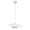 Luminária Pendente Branco Fosco Sala Mesa Luxo 38x200cm 3xg9 - 1