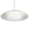 Luminária Pendente Branco Fosco Sala Mesa Luxo 38x200cm 3xg9 - 2