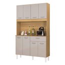 Ver imagem 2 de Cozinha Ambiente Kit Cassia 8 Portas Damasco Off White - Poquema