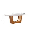 Ver imagem 3 de Conjunto de Jantar Mesa Maceió Tampo Mdf e Vidro com 6 Cadeiras Catar Yescasa