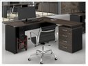 Ver imagem 2 de Mesa Escritório em L Web30 1,50x1,50 4 Gavetas Marsala/preto