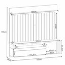 Ver imagem 3 de Painel Tv 55 Pol 160cm Bancada Suspensa Self Off/cinamomo - Hb Móveis