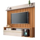 Ver imagem 2 de Painel Tv 55 Pol 160cm Bancada Suspensa Self Off/cinamomo - Hb Móveis