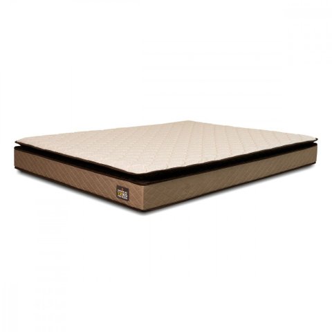 Colchão Casal Hellen Espuma D45 Pillow Top Dubai 138x188x24cm Caqui 