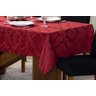 Toalha de Mesa 10 Cadeiras 3,00 X 1,35 Jacquard Luxo Cozinha Sala de Jantar Festas Comemorações:verm - 2