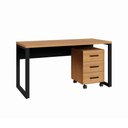 Ver imagem 5 de Mesa Escritório Escrivaninha Industrial 120cm x 60cm e Gaveteiro 03 Gavetas 100% MDF F5 Office Cor: