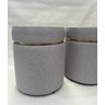 KIT 02 PUFFS LINHO CINZA CLARO CINTA DOURADA - 3