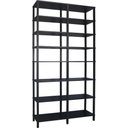 Ver imagem 1 de Estante Preta 8 Prateleiras Pretas Evolukit 116lx221a