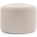 Ver imagem 7 de Kit 02 Puffs Decorativos Orgânico para Living Quarto 195cm Doha W01 Bouclê Creme - Lyam Decor