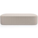 Ver imagem 3 de Kit 02 Puffs Decorativos Orgânico para Living Quarto 195cm Doha W01 Bouclê Creme - Lyam Decor