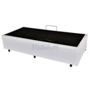 Ver imagem 3 de cama box baú solteiro  corino branco 78x188x42
