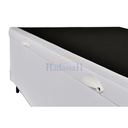 Ver imagem 2 de cama box baú solteiro  corino branco 78x188x42