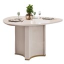 Ver imagem 7 de Mesa de Jantar 6 Lugares Orgânica Tampo com Vidro 136cm Lavie D05 Off White - Lyam Decor