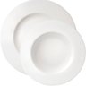 Kit Jogo Pratos Raso Fundo 12pçs 6 Pessoas Aba Larga Branco - 1