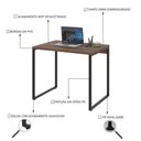 Ver imagem 5 de Mesa Para Computador Office Estilo Industrial 0,90m Kuadra