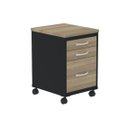 Ver imagem 2 de Gaveteiro Volante 3 Gavetas GVPS03P25TUB com Chave e Rodizio