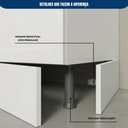 Ver imagem 5 de Cozinha Modulada Olivia 6 Peças com Paneleiro Cristaleira e Aéreo com Vidro Reflex Poliman Móveis