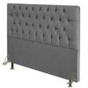 Ver imagem 1 de Cabeceira Diamante Para Cama Box Queen 160 cm Linho Cinza - D’Rossi