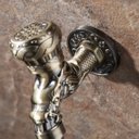 Ver imagem 6 de Torneira Parede Dragão Bronze Artístico 1/4 de Volta Jardim