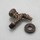 Ver imagem 5 de Torneira Parede Dragão Bronze Artístico 1/4 de Volta Jardim