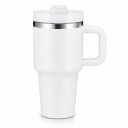 Ver imagem 1 de Copo Térmico MS943 600ml Aço Inox com Tampa Emborrachada:Branco