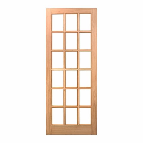 Folha de Porta em Eucalipto Acabamento Natural 210x60cm PM14 Estilo Cruzeiro Portas