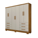 Ver imagem 3 de Guarda-Roupa Encant 6 Portas 6 Gavetas sem Espelho Fendi Novo Horizonte