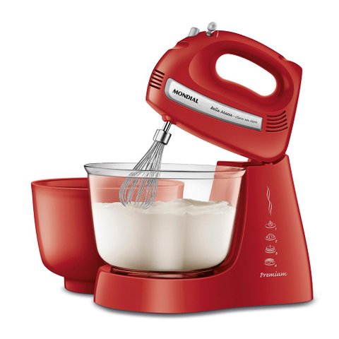 Batedeira Bella Massa Mondial B 55 R Vermelha Inox 500w 127v