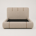 Ver imagem 6 de Conjunto Cama Queen Cabeceira Star Divani Bouclé Premiun Detalhes em Courino Luxouso Moderna Elegant