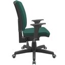 Ver imagem 7 de Kit 03 Cadeiras de Escritório Diretor Office Giratória Preto Alta Flexi P03 Poliéster verde -