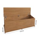 Ver imagem 2 de Baú de Madeira p/ Cama Casal Luca Cedro Casa D