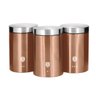 Jogo 3 Potes Multiuso Inox 18cm Rose Gold Berlinger Haus Porta Alimentos Mantimentos  Cozinha - 1