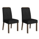 Ver imagem 1 de Kit 2 Cadeiras de Jantar 4255 com Espaldar Rustic/oxford Madesa