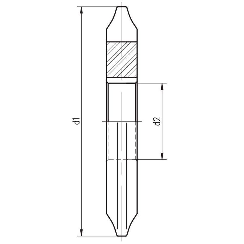 Fresa Módulo - M 1,25 Nº 7 - para 55 a 134 Dentes - Perfil Constante, Dente Reto, Din 3972- Aço - 4