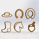 Ver imagem 1 de Cortador Kit Gaúcho - Country 6 Modelos Tamanho 2,5 Cm