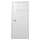 Ver imagem 1 de Kit Porta Frisada Desmontada Batente 16cm Guarnição 210x82cm Branca Cosmade