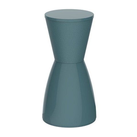 Banqueta Alta Polipropileno sem Encosto Nobe Azul/Lazuli