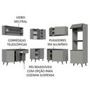 Ver mais imagens de Armário De Cozinha Completa 445cm Cinza Nice 01 Cinza