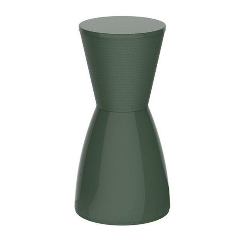 Banqueta Alta Polipropileno sem Encosto Nobe Verde/Alecrim