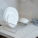 Ver imagem 2 de Escorredor de Louça para Bancada de 1 Nível Standard 8 Pratos : Inventia Aer : Inox