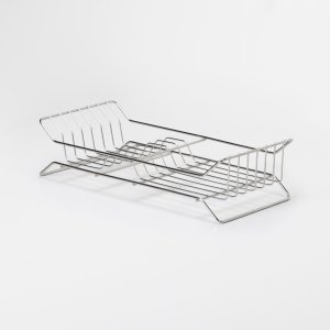 Escorredor de Louça para Bancada de 1 Nível Standard 8 Pratos : Inventia Aer : Inox
